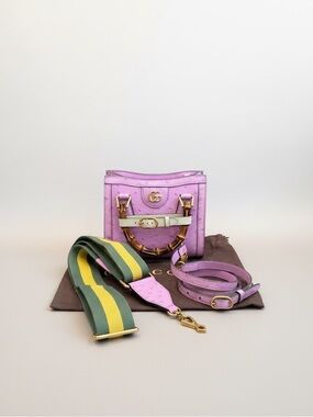 Stunning Gucci Tote Double G Diana Mini, comes with two straps
